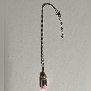 Tri-Color Sand Bottled In Necklace